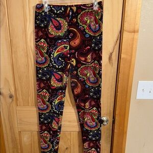 Colorful Paisley Print Women's Leggings